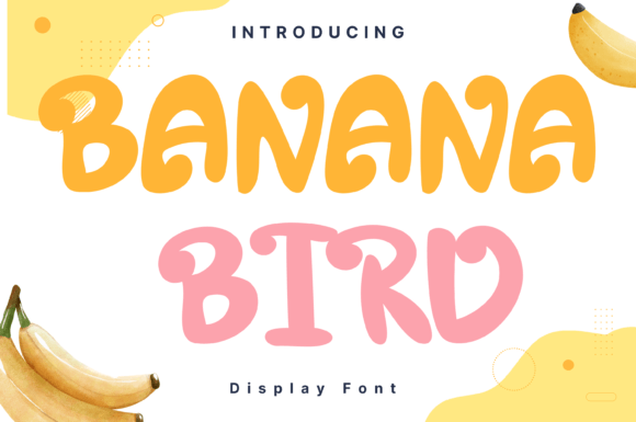 Banana Bird Font: A Whimsical Display Typeface for Branding