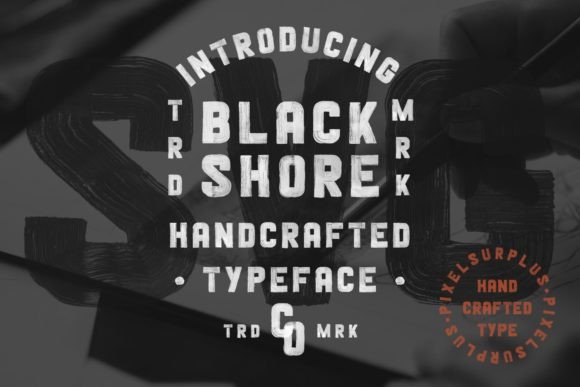 Blackshore Font: Hand Painted Style for Makers