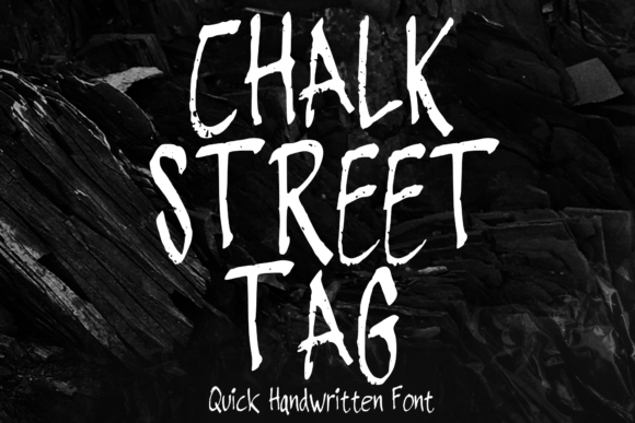 Chalk Street Tag Font: Graffiti Style for Crafters