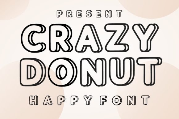 Crazy Donut Font: A Display Typeface for Holiday Campaigns