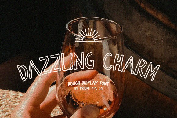 Dazzling Charm Font: Elevating Digital Brand Layouts