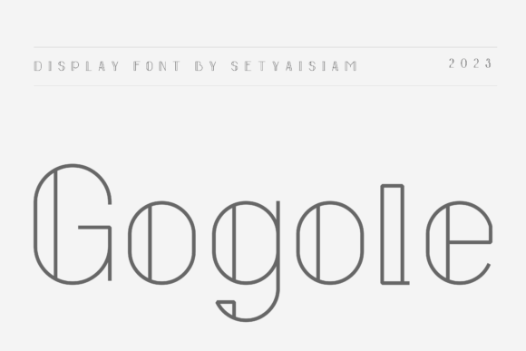 Gogole Font: Quirky Display Type for Handmade Labels