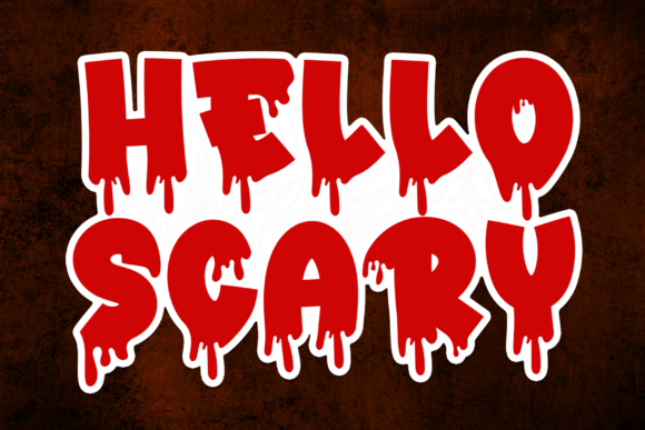 Hello Scary Font: A Whimsical Display Typeface for Branding