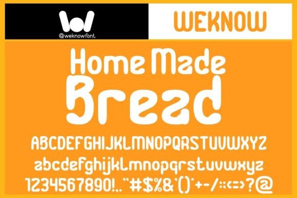 Home Made Bread Font: Authentic Branding for Small Business