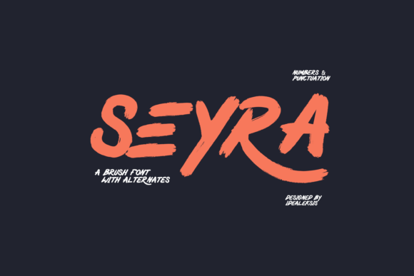 Seyra Font: Elegant Brush Script for Crafters