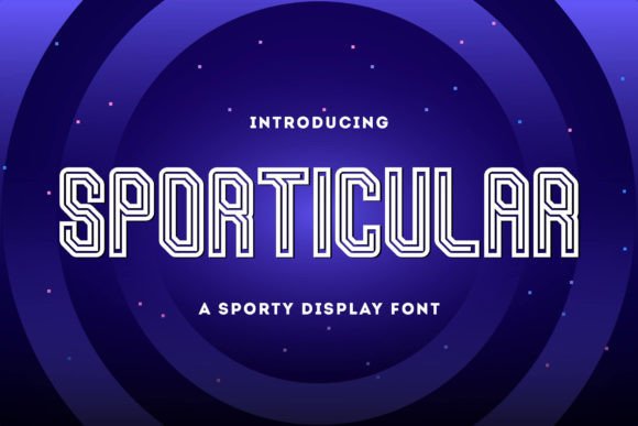Sporticular Font: A Modern Display Typeface for Brands