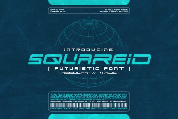 Squareid Font: Testing a Futuristic Display Typeface
