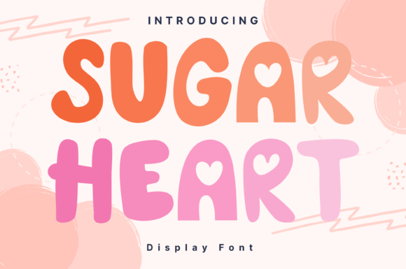 Sugar Heart Font: Whimsical Type for Handmade Goods