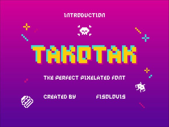 Takotak Font: Testing Pixel Type in Brand Identity