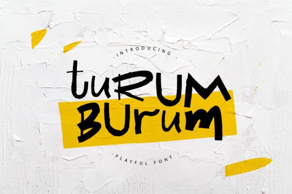 Turum Burum Font: Playful Display Type for Web Design