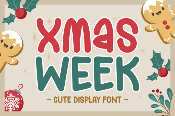 Xmas Week Font: Festive Editorial Typography